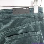 J Brand NEW Zion mid rise dark green moorland velvet skinny pants, 27 Photo 11