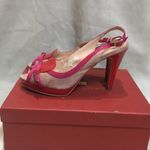 Sasha London Joyce Red Combo Shoes Pink Size 8.5 Photo 4