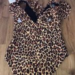  6 leopard swimsuit New swimsuit by cocoship ruffled flare straps smooth textured material. Photo 2