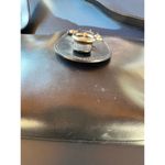 Furla  Vintage Y2K Black Leather Shoulder Bag Silver Buckle Photo 2