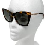 Jimmy Choo Sady Oversized Cat Eye Jeweled Tortoise & Rose Gold Sunglasses + case Photo 1