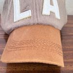 LA Tan Brown Soft Fuzzy Baseball Hat NWOT Photo 2