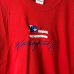 American Vintage Washington DC T Shirt Vintage Y2K Red Medium M Embroidered Tee Photo 4