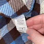 Hayden Los Angelos button down shirt lace edged long sleeves plaid size medium Photo 8