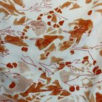 COS  Leisurewear White With Orange Abstract Print Elastic Waistband Pants Size 4 Photo 4