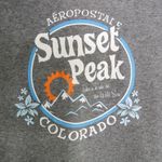 Aeropostale Y2k Sunset Peak, Colorado Gray Hoodie Sweatshirt Medium Photo 3