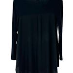 Comfy USA Black Minimalist Modal Jersey Tunic Top Size M Lagenlook Size M Photo 1