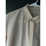 Gap  Women's Button Up Shirt XS Light Pink Cotton Silk Blend Photo 3