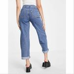 Topshop Zed Exposed Zipper High Waist Straight Leg Jeans Blue 28 Skater Photo 4