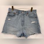 Madewell  The‎ Momjean Short in Byers Wash: Ripped Edition size 29 Photo 2