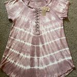 American Eagle NWT  Outfitters Soft & Sexy Criss-Cross, Tie Dye, Short Sleeve Top Photo 5