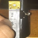 Natural Black Spinel Sterling Silver Infinity Ring Size 6 Photo 7