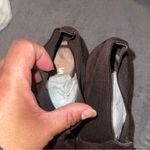 Vaneli Brown Heeled Boots with Chunky Heel and Soft Texture Size 8 Photo 3