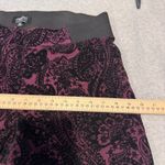 One 5 One  Maternity Pants Womens Large Purple Black Velvet Halloween Whimsigoth Photo 11