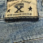 Blue Flare Wide Leg Jeans with Vintage Photo 2