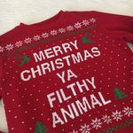 Primark Home Alone Crew Neck Sweatshirt Merry Christmas Ya Filthy Animal XS Photo 1