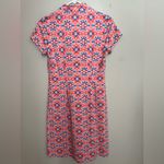 J. McLaughlin  Red and Blue Patterned Dress Photo 1