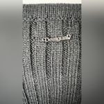 Desigual NWT  Jers Brixton Fringe Patterned Black Ivory Sweater Heart Pocket XL Photo 4