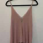 American Eagle AE soft and sexy ribbed pink lace cami | size s/m Photo 0