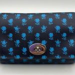 Coach  Mini Ruby Crossbody Bag Badlands Floral Midnight Navy Blue Clutch Wristlet Photo 15
