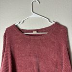 7th Ray  Pink Pullover Scooped Long Sleeve Sweater size Large Photo 1