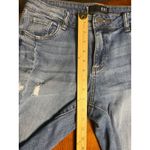 Kut From The Kloth  Shirley Bermuda Shorts Distressed Denim Frayed Hem‎ Size 10 Photo 6