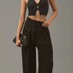 Anthropologie Black By  Seamless Halter Rib Vest Size S/M Photo 3