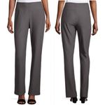 Eileen Fisher  Washable Stretch Crepe MidRise Gray Knit Pull On Straight Pant XXS Photo 1