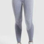 Gymshark Y2K OG Flex Seamless Kit Leggings Small Grey Navy Band Lift Gym Rat Run Photo 1