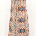 Anthropologie Lucky Brand Boho Chic Bohemian Aztec Western Halter Tank Tunic Mini Dress Small Photo 0