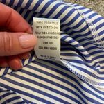 Lost + Wander NWT- Blue & White Stripe Ruffle Asymmetrical Blouse Photo 6