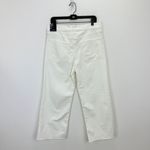 J.Crew Wide Leg Cropped Jean All Day Stretch White Stretch Denim US 30 NWT Photo 5