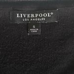 Liverpool  LOS ANGELES-RAGLAN BLACK LIGHTWEIGHT SWEATER-WOMENS SIZE SMALL-MSRP $80 Black lightweight sweater, small side slits, long sleeves, crew neck, 60% organic cotton and 40% polyester Measurements: Bust: armpit to armpit 19-20 inches  Length: shoulder seam to bottom 24  Photo 5