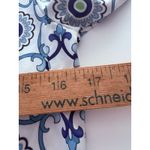 Jean Pierre Klifa Dress Size Small White Blue Beach Resort Shift Midi Stretch Photo 6