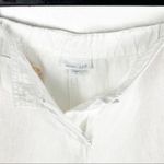 J.Jill Love Linen Sheer White 100% Linen High Rise Shorts, Size 6 Photo 2
