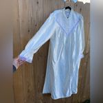 Gunne Sax Vintage Character Lingerie Dress White Prairie Dress Long Sleeve Photo 5
