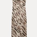 ZARA  Dress maxi mesh bodycon cheetah animal print Leopard evening date casual  Photo 16