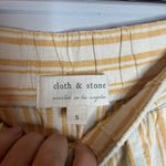 Anthropologie  Cloth & Stone striped linen blend pull on crops Photo 2