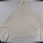 Champion  Hoodie Sweatshirt Cropped Sz S Soft Touch Gym Minimalist White Casual‌ Photo 4