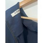 Korean Fashion DoDry Linen Semi Formal Dress Medium Navy Blue Business Casual Photo 6