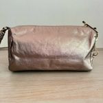 Elliott Lucca Gold Metallic Basket Weave Woven Leather Crossbody‎ Bag Purse Photo 2