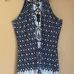INC  Blue Rhinestone halter top Photo 0