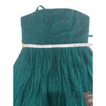 Lulus Party Era Emerald Sparkly Lace-Up Pleated Skater Dress Size XS 0 Cocktail Photo 9