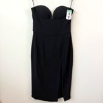 Et Ochs Samantha Strapless Midi‎ Dress Black 12 Photo 2
