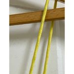 Alice + Olivia  Neon Yellow Satin Cowl Neck Slip Mini Dress Size 6 Photo 6