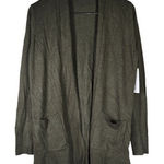 Pink Clover  Penton Two Pocket Open Front Cardigan Olive Green‎ M NWT Photo 0