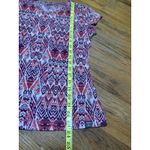 Title Nine  Matahari Geometric Short Sleeve Shirt Logo Pink Size XS Photo 10