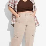 Wild Fable NWT Womens Super High Rise Straight Distressed Ripped Knee Jeans 26 Photo 0