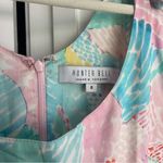 Hunter Bell Braden Blue Floral Shoulder Tie Dress Photo 2