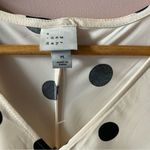 A New Day Cream & Black Polka Dotted Hi-Low Dress Size M NWT Photo 5